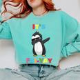 It's Fri-Yay Dabbing Penguin Friday Weekend Teacher Student Comfort Colors Sweatshirt Chalky Mint It's Fri-Yay Dabbing Penguin Friday Weekend Teacher Student Comfort Colors Sweatshirt Chalky Mint