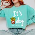 It's Fry Day Teacher Life Comfort Colors Sweatshirt Chalky Mint It's Fry Day Teacher Life Comfort Colors Sweatshirt Chalky Mint