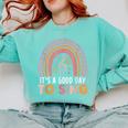 It's A Good Day To Sing Back To School Music Teacher Comfort Colors Sweatshirt Chalky Mint