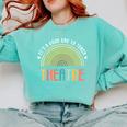 It's A Good Day To Teach Theatre Drama Club School Teacher Comfort Colors Sweatshirt Chalky Mint