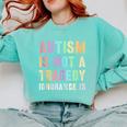 Kids AUTISM IS NOT A TRAGEDY IGNORANCE IS Proud Teacher Crew Comfort Colors Sweatshirt Chalky Mint Kids AUTISM IS NOT A TRAGEDY IGNORANCE IS Proud Teacher Crew Comfort Colors Sweatshirt Chalky Mint