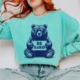 Be Kind For Teacher Kindness Women Men Comfort Colors Sweatshirt Chalky Mint Be Kind For Teacher Kindness Women Men Comfort Colors Sweatshirt Chalky Mint