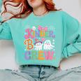 Kinder Boo Crew Kindergarten Teacher Student Halloween Comfort Colors Sweatshirt Chalky Mint Kinder Boo Crew Kindergarten Teacher Student Halloween Comfort Colors Sweatshirt Chalky Mint