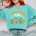 Kindergarten Zoo Field Trip Squad Matching Teacher Students Comfort Colors Sweatshirt Chalky Mint