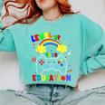 Level Up Your Education Gaming Inspired Teacher Gamers For Men Women Kids Comfort Colors Sweatshirt Chalky Mint Level Up Your Education Gaming Inspired Teacher Gamers For Men Women Kids Comfort Colors Sweatshirt Chalky Mint