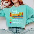 Can I Lick It Periodic Table Chemistry Teachers Comfort Colors Sweatshirt Chalky Mint