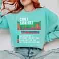 Can I Lick It Periodic Table Science Teacher Chemistry Comfort Colors Sweatshirt Chalky Mint