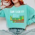 Can I Lick It Periodic Table Science Teacher Student Comfort Colors Sweatshirt Chalky Mint Can I Lick It Periodic Table Science Teacher Student Comfort Colors Sweatshirt Chalky Mint