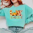 Love First Grade Happy Fall Thanksgiving Women 1st Teacher Comfort Colors Sweatshirt Chalky Mint Love First Grade Happy Fall Thanksgiving Women 1st Teacher Comfort Colors Sweatshirt Chalky Mint