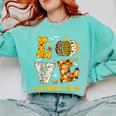 LOVE Pre-K Pumpkin Teacher Student Halloween Costume Comfort Colors Sweatshirt Chalky Mint LOVE Pre-K Pumpkin Teacher Student Halloween Costume Comfort Colors Sweatshirt Chalky Mint