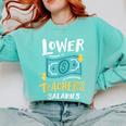 Lower Teacher's Salaries For Men Women Girls Kids Comfort Colors Sweatshirt Chalky Mint