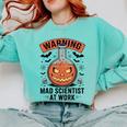 Mad Scientist Pumpkin Science Teacher Halloween Costume Kids Comfort Colors Sweatshirt Chalky Mint Mad Scientist Pumpkin Science Teacher Halloween Costume Kids Comfort Colors Sweatshirt Chalky Mint