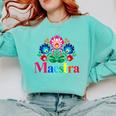 Maestra Proud Spanish Teacher Bilingual Teacher Latina Comfort Colors Sweatshirt Chalky Mint Maestra Proud Spanish Teacher Bilingual Teacher Latina Comfort Colors Sweatshirt Chalky Mint