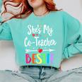 Matching Co-Teacher Best Friend She's My Bestie Work Team Comfort Colors Sweatshirt Chalky Mint Matching Co-Teacher Best Friend She's My Bestie Work Team Comfort Colors Sweatshirt Chalky Mint