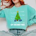 Math Geometry Christmas Tree Geometree Teacher Comfort Colors Sweatshirt Chalky Mint Math Geometry Christmas Tree Geometree Teacher Comfort Colors Sweatshirt Chalky Mint