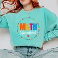 Math Interventionist Teacher Coach Squad Mathematics STEM Comfort Colors Sweatshirt Chalky Mint Math Interventionist Teacher Coach Squad Mathematics STEM Comfort Colors Sweatshirt Chalky Mint