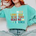 Math Language History Reading Science Music Teacher Comfort Colors Sweatshirt Chalky Mint