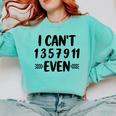 Math Teacher Can't Even Appreciation Science Day Comfort Colors Sweatshirt Chalky Mint
