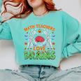 Math Teacher Love Brain Heart Skeleton Hand Zombie Halloween Comfort Colors Sweatshirt Chalky Mint Math Teacher Love Brain Heart Skeleton Hand Zombie Halloween Comfort Colors Sweatshirt Chalky Mint