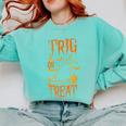 Math Teacher Nerd Student Halloween Trig Or Treat Comfort Colors Sweatshirt Chalky Mint Math Teacher Nerd Student Halloween Trig Or Treat Comfort Colors Sweatshirt Chalky Mint