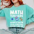 Mathematics Teachers Math Teacher For Men Women Comfort Colors Sweatshirt Chalky Mint Mathematics Teachers Math Teacher For Men Women Comfort Colors Sweatshirt Chalky Mint