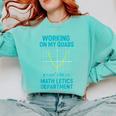 Mathletics Working On My Quads Algebra Math Teacher Comfort Colors Sweatshirt Chalky Mint