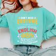 Middle School English Teacher Halloween Costume For Men Women Comfort Colors Sweatshirt Chalky Mint Middle School English Teacher Halloween Costume For Men Women Comfort Colors Sweatshirt Chalky Mint