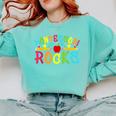 Montessori Rocks Montessori Teacher Back To School Comfort Colors Sweatshirt Chalky Mint Montessori Rocks Montessori Teacher Back To School Comfort Colors Sweatshirt Chalky Mint
