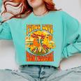 Montessori School Montessori Teacher Peace Love Montessori For Men Women Comfort Colors Sweatshirt Chalky Mint