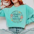 Motivational Progress Over Perfection Back To School Teacher Comfort Colors Sweatshirt Chalky Mint
