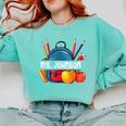 Ms Johnson Personalized Name Back To School Teacher For Men Women Kids Comfort Colors Sweatshirt Chalky Mint