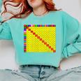 Multiplication Table Chart Math Shirt Teacher Student Outfit For Men Women Girls Kids Comfort Colors Sweatshirt Chalky Mint