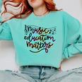 Music Education Matters Music Teacher Appreciation Women Comfort Colors Sweatshirt Chalky Mint Music Education Matters Music Teacher Appreciation Women Comfort Colors Sweatshirt Chalky Mint