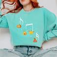 Music Note Pumpkin Fall Music Teacher Halloween Costume Comfort Colors Sweatshirt Chalky Mint Music Note Pumpkin Fall Music Teacher Halloween Costume Comfort Colors Sweatshirt Chalky Mint