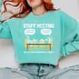 Music Theory Musician Music Teacher Musical Notes For Men Women Girls Kids Comfort Colors Sweatshirt Chalky Mint
