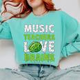 Music Teachers Love Brains Cute Teaching Halloween Comfort Colors Sweatshirt Chalky Mint Music Teachers Love Brains Cute Teaching Halloween Comfort Colors Sweatshirt Chalky Mint