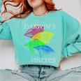 Nerdy Darwin's Finches Evolution Science Biology Teacher Comfort Colors Sweatshirt Chalky Mint