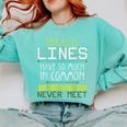 Nerdy Math Lovers Geometry Pun Mathematics Teachers Comfort Colors Sweatshirt Chalky Mint