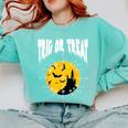 Nerdy Trig Or Treat Halloween Costume Math Teacher Comfort Colors Sweatshirt Chalky Mint