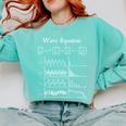 Nerdy Wave Equation Music Physics Science Math Teacher Geek Men Women Girls Kids Comfort Colors Sweatshirt Chalky Mint Nerdy Wave Equation Music Physics Science Math Teacher Geek Men Women Girls Kids Comfort Colors Sweatshirt Chalky Mint