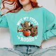 Not My First Rodeo Back To School Teacher Comfort Colors Sweatshirt Chalky Mint Not My First Rodeo Back To School Teacher Comfort Colors Sweatshirt Chalky Mint