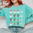 Order Of Operations Math Teacher Christmas Comfort Colors Sweatshirt Chalky Mint