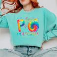 P Is For Preschool Tie Dye Back To School Teacher Men Women Girls Kids Comfort Colors Sweatshirt Chalky Mint