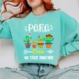 PARA Crew School Cactus Team PARA Teacher Squad For Men Women Kids Comfort Colors Sweatshirt Chalky Mint PARA Crew School Cactus Team PARA Teacher Squad For Men Women Kids Comfort Colors Sweatshirt Chalky Mint