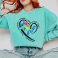 Para Heart Teacher Paraprofessional Paraeducator Men Women Comfort Colors Sweatshirt Chalky Mint Para Heart Teacher Paraprofessional Paraeducator Men Women Comfort Colors Sweatshirt Chalky Mint