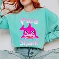 Para Shark Paraprofessional Female Teacher Comfort Colors Sweatshirt Chalky Mint