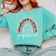 Paraprofessional Rainbow Para Teacher Parapro Comfort Colors Sweatshirt Chalky Mint Paraprofessional Rainbow Para Teacher Parapro Comfort Colors Sweatshirt Chalky Mint
