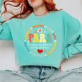 Paras Make It Possible Paraprofessional Teacher Assistant Comfort Colors Sweatshirt Chalky Mint Paras Make It Possible Paraprofessional Teacher Assistant Comfort Colors Sweatshirt Chalky Mint