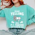 PE Teacher Art For Men Women Gym Teacher Physical Education Comfort Colors Sweatshirt Chalky Mint PE Teacher Art For Men Women Gym Teacher Physical Education Comfort Colors Sweatshirt Chalky Mint