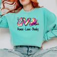 Peace Love Books Librarian Teacher Life Book Library Tie Dye Comfort Colors Sweatshirt Chalky Mint Peace Love Books Librarian Teacher Life Book Library Tie Dye Comfort Colors Sweatshirt Chalky Mint